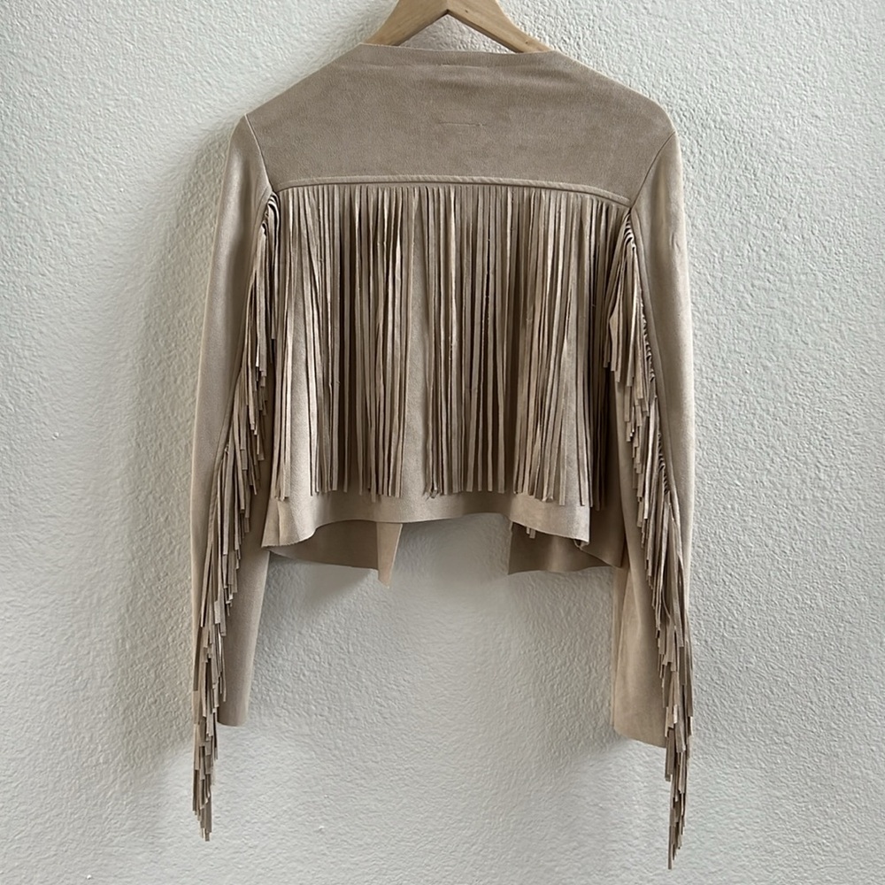 Fringed Beige Jacket